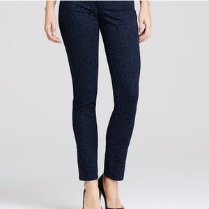 NYJD Alina Animal Print Jegging Jeans in Indigo